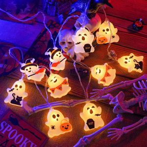 LED Dây đèn trang trí lá phong bí ngô mô phỏng đèn nhỏ nhiều màu đèn tạo không khí cho Lễ Tạ Ơn và Halloween.