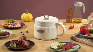 Internet Celebrity Electric Caldron Integrated Multi-Functional Electric Hot Pot Dormitory Small Instant Pot Mini Cooking Noodle Pot Customization