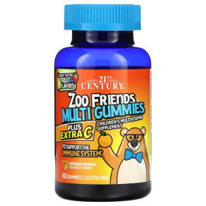 SmartyPants Natures Way Alive! 21st Century Solaray Kids Multivitamin Gummies Chewable Children Dietary Supplement with  3 Daily Nutritional Support for Kids