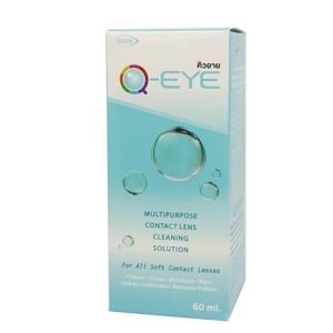 Q-eye SALE น้ำยาล้างคอนแทคเลนส์ Qeye