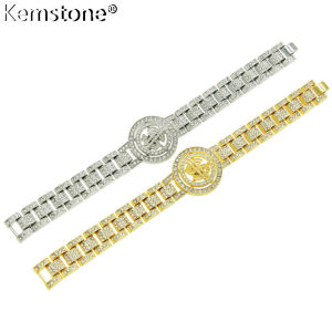 Kemstone Rotatable Dollar Watch Chain Pendant Necklace Jewelry for Men