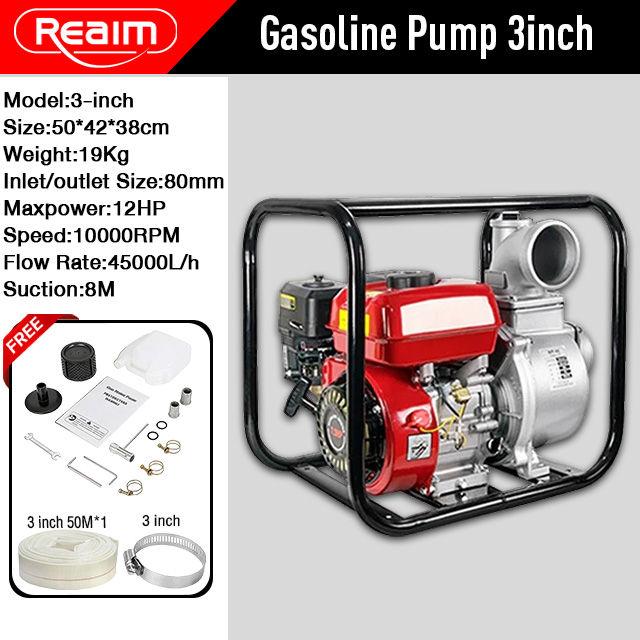 REAIM%204-Stroke%20Gasoline%20Engine%20Water%20Pump%202x2%203x3%20inch%20High-Lift%2012HP%20Gasoline%20Pump%20for%20agriculture%20-%20Image%209