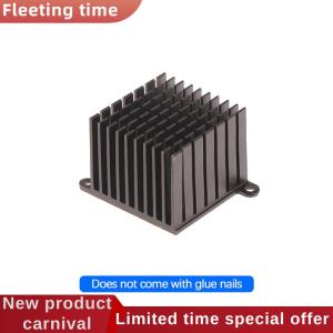 Fleeting time 3D Printer Parts Heatsink Aluminum Cooling Heat Sink Radiator Black Heat Dissipation With Ears Motherboard Heat Sink 37x37x30MM