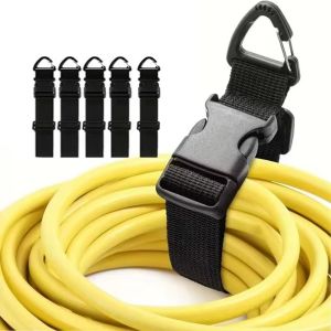 INNEED 1/5PCS Khóa tháo nhanh Dụng cụ sắp xếp dây điện Móc treo hình tam giác Nylon Móc treo dây Có thể điều chỉnh Dây Đai Lưu Trữ Cáp Dành cho ống dẫn nước hồ bơi
