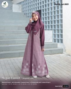 TERMURAH MEGAN FAMILY BURGUNDY SARIMBIT NEW STEP LUBI 2025 YANG COCOK UNTUK OUTFIT LEBARAN KONDANGAN TERBARU KEKINIAN GAMIS DAN KOKO