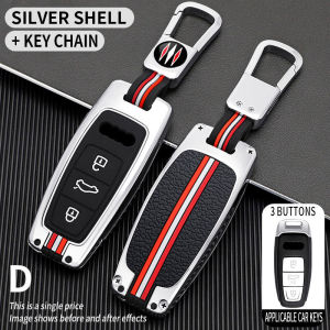 For Audi Key Fob Cover Case with Keychain Special Soft TPU Key Case Cover Protector Compatible with 2018-2026 Audi A6 A6L A7 E-Tron A8 SQ7 Q8 Keyless Smart Key