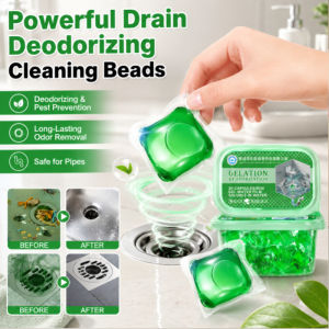 Drain Cleaner Deodorizer Powerful Sink Drain Odor Eliminator Bathroom Floor Drain Freshener Dissolve Grease Hair Remove Sewer Smell Prevent Bad Odor