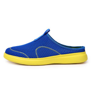 MenS Summer Half-Slippers Large Size 45 Trendy Mesh Slip-Ons MenS Backless 46 Closed-Toe Beach Sandals 47 48
