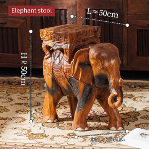 สตูลไม้ช้างไทย สตูลไม้เปลี่ยนรองเท้า สตูลไม้เนื้อแข็ง ม้านั่งไม้เปลี่ยนรองเท้า สตูลไม้เนื้อแข็ง สตูลไม้วางของวางดอกไม้