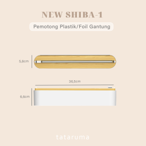Dispenser Cling Wrap/Foil/Baking Paper Rak Gantung Pemotong Plastik dan Tempat Tisu Gulu TATARUMA NEW SHIBA