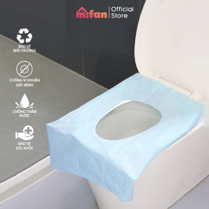 Miếng Giấy Lót Bồn Cầu Tự Phân Hủy MIFAN - 10 miếng/set - Chống Thấm Nước Dính Chắc Chắn - Nhỏ Gọn Vô Trùng Sạch Sẽ