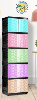 TABITHA Lemari Pakaian Plastik TABITHA ND Susun 2 3 4 5 PINTU KUNCI KACA