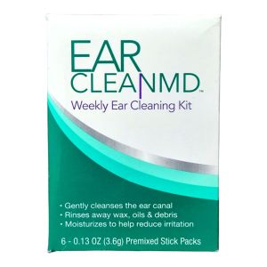 EOSERA Ear Clean MD Kit with Rinsing Bulb Ear Clean MD Powder for Enhanced Ear Canal Care Moisturizing Formula Weekly