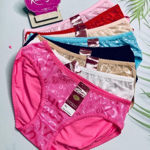 Combo 10 Quần Lót Nữ Thông Hơi Gấm thá¡ Phối Ren (6537) Size 55 - 65 Kg Mặc Siêu Êm Co Giãn Đàn Hồi Tốt - Shop Kim Yến