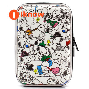 I know Snoopy pencil case EVA anime stationery pencil case cute cartoon large capacity stationery box for primary and secondary school students