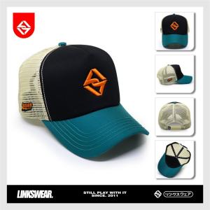 LINKSWEAR Topi Jaring Pria Trucker Hat Jaring Pria Dewasa Tosca Black LTTTSBCA090