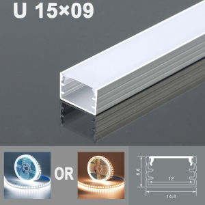 5M/10M Aluminum Profile Channel Holder/Diffuser U/YW Shape Linear Strip light for Ceiling Decor