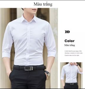 [HÀNG VNXK - VẢI MỀM MÁT] Sơ mi dài tay cao cấp công sở vải cotton lụa mềm mịn lịch lãm phong cách