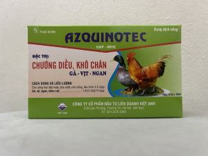 Chướng diều khô chân AZQUINOTEC 10ml/chai dùng cho gà vịt ngan cút uống trực tiếp hoặc hòa nước uống