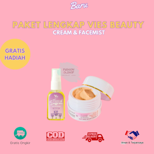 Paket Skincare Premium Vies Beauty - Sabun Cream Facemist & Serum Saffron Glow