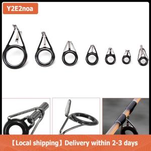 【Local shipping】 7pcs hỗn hợp kích thước câu cá hàng đầu nhẫn Rod cực sửa chữa Kit dòng hướng dẫn mắt Bộ Mới