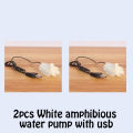 มอเตอร์ไมโคร Pump120L/ชม. DC 5V USB เสียงรบกวนต่ำมอเตอร์ไร้แปรงสำหรับของตกแต่งงานปาร์ตี้ปั๊มน้ำแบบจุ่ม. 