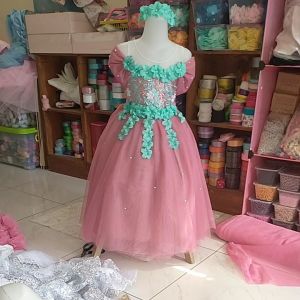 Dress Bunga Hanania Elegan | BISA CUSTOM SIZE - BISA COD | Baju gaun anak perempuan | Dress pesta anak | baju pesta anak | baju tutu murah | dress tutu | clothing baby and kids | tutu murah | baju tutu | gaun tutu anak | bisa bayar ditempat