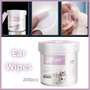 Pet Wipes Tear Stain Remover for Dog Cat Things Dog Wipes Wipes for Dogs Cat Essentials 200pcs/Box