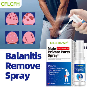 CFLCFHGreen China Balanitis Relief Spray Skin Relief Ointment for Relief from Irritation Itch Redness and Inflammation Balanitis SymptomsPrivate Antibacterial 30ml