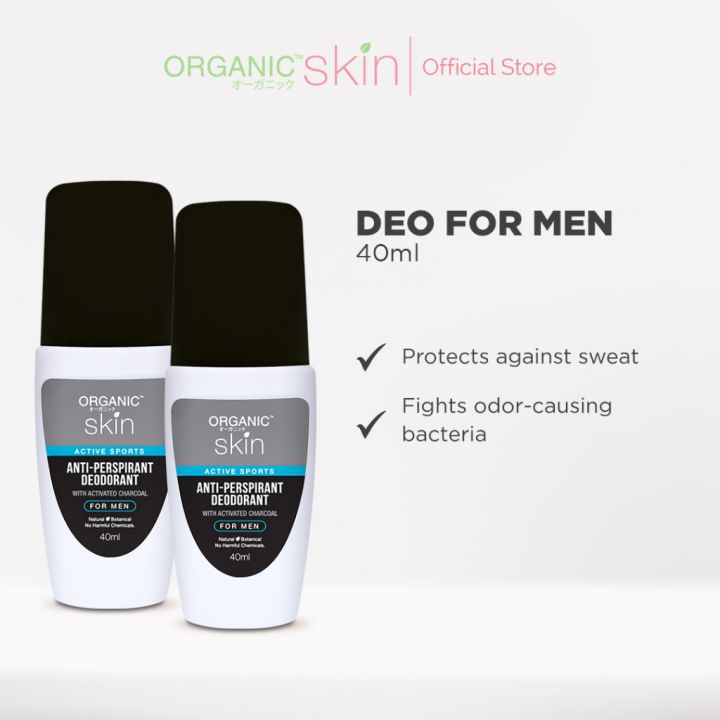 Organic Skin Japan AntiPerspirant Deodorant For Men 40ml Underarm