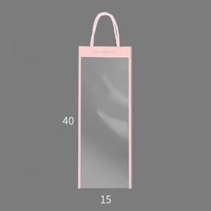 10pcs Tas Bunga Plastik Buket Bunga Totebag Transparent Hand Flower Bag Kantong Buket