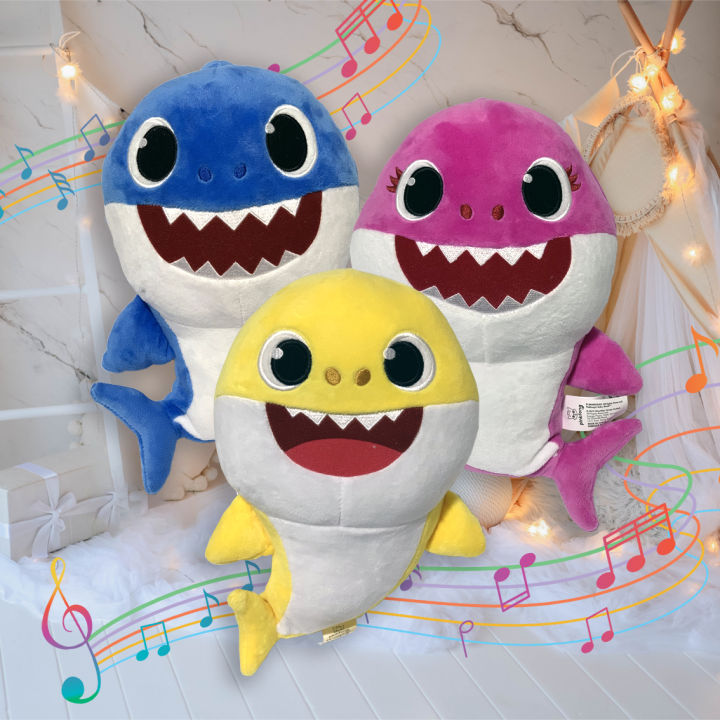 Baby Shark Mummy Shark Daddy Shark Puppet Plushies Soft Toys Stuffed ...