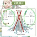 【COSER 77】Genshin Impact The Greater Lord Rukkhadevata Cosplay Costume Nahida Water Spun Yarn Dress Wig Ear Tattoo Necklace Hairpin Sumeru. 