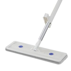 NEXTYOO 42cm Cây lau nhà phẳng Tự làm sạch Xoay 360 độ Cây lau nhà không cần dùng tay Bền bỉ Cây lau nhà vắt nước Dụng cụ vệ sinh