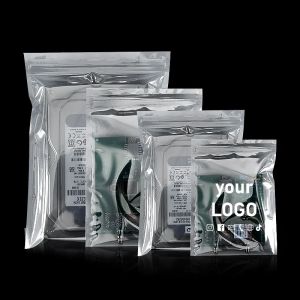 2026 100 Pcs anti-static ziplock bag shielding bag hard drive motherboard graphics card electronic product packaging bag custom logo