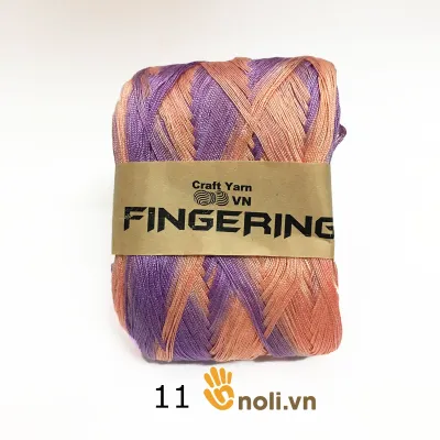 Sợi cotton bóng fingering loang Craft yarn VN màu sắc độc lạ chuyên móc bikini váy áo mùa hè 100g xuất xứ Việt Nam