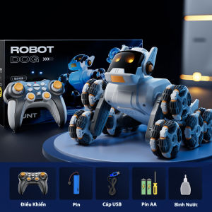 Đồ Chơi Chú Chó Robot Cyber Dog - Điều Khiển Từ Xa 2.4Ghz Cảm Biến Tay Phun Khói Vượt Địa Hình