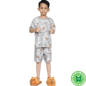 Kiminori SAYU.ST Setelan Baju Tidur Anak Lengan Pendek