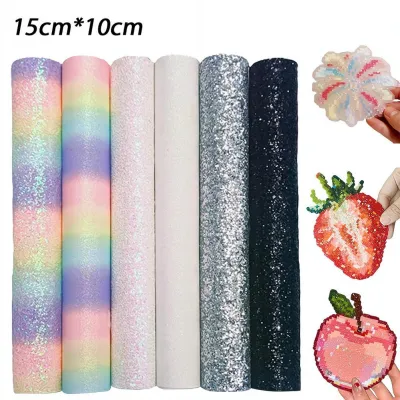 6Pcs 15cm*10cm Vải Ủi Kim Tuyến Hạt Nhựa Ủi - Hạt Hama Beads - Phụ Kiện Hạt Nhựa Ủi - Hạt Đậu Thần Kỳ