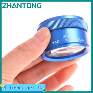 ZHANTONG Premium 30x 40mm Measuring Magnifier Magnifying Glass Lens Loop Microscope