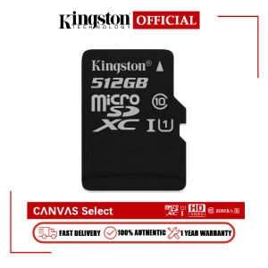 Kingston Canvas Select Memory Card Micro SDXC Adapter Class 10 up to 80MB/s Authentic Original SD Card 128GB 256GB 512GB Suitable for Phone Laptop PC