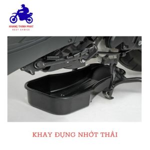 Khay xả nhớt cho xe máy đựng đồ nghề dụng cụ kiểu form Kitaco nhựa dẻo né chống đứng tiện lợi .