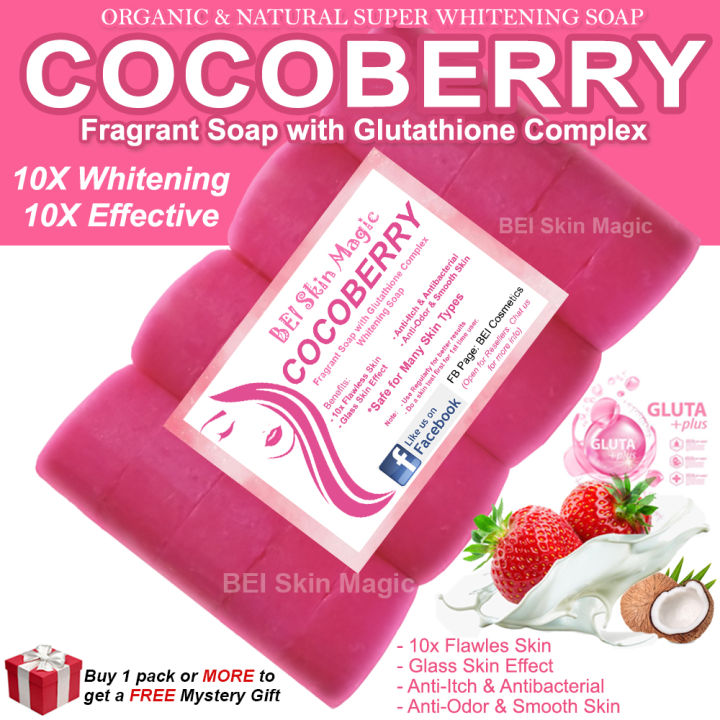 [original] Cocoberry 10x Flawless Skin Fragrant Soap With Glutathione