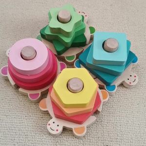 Wooden Educational Sorting and Stacking Toys for Toddler 2 3 4 Year Old Shape Sorter Montessori Educational Puzzle Blocks Toys Gifts for Girls Boys Preschool Early Learning Toy