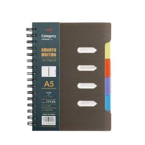 สมุดโน้ตมีเส้นบรรทัดวิทยาลัย210หน้าคอยล์คู่ที่มีผลผูกพันสมุดบันทึกประจำวันที่มีหน้าวงเวียนสำหรับการเขียนบันทึกการสังเกต