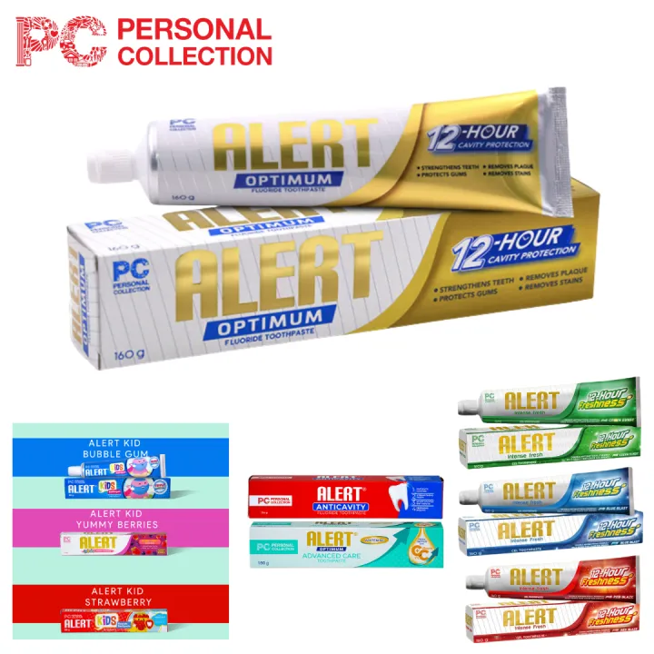 Personal Collection Alert Toothpaste Optimum, Anti Cavity, Intense ...
