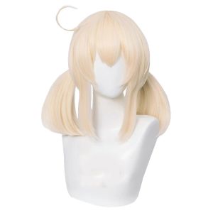 Klee Genshin Impact Cosplay Costume hat Wig Anime Game Witch Lolita Dress Halloween Party Outfits for Girls Kids
