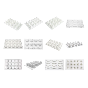 3D Silicone Molds For Artistic Mousses Cakes Chocolate Dessert And Scented Baking Tool With Easy Releases