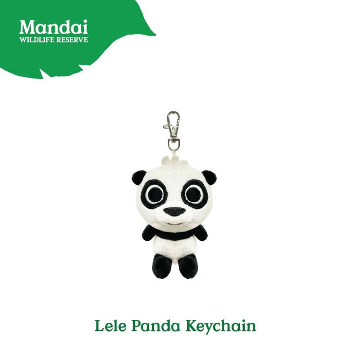 River Wonder Panda Lele Jia Jia Kai Kai family Plush Keychain Cute Soft