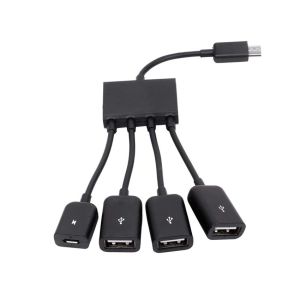 Cáp OTG Micro USB Hub OTG hỗ trợ sạc nguồn cho Điện thoại Máy tính bảng Android